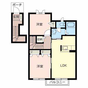 コンフォーレ丸山Ａ・Ｂ B202号-2