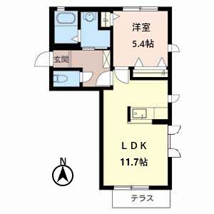 アンソレイエ九重Ⅰ 0101号室