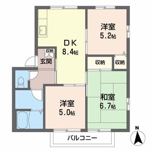 ローザパレスＤ D208号-3