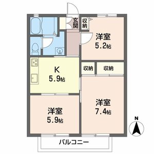 ディアス鈴蘭台Ｂ 0203号室