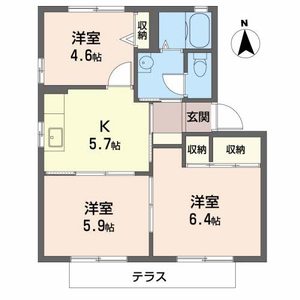 ディアス甲栄台ⅡＡ A102号室