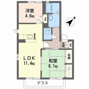 Ｇｅｏｒｇｅ　ＨｏｕｓｅⅡ 0102号室
