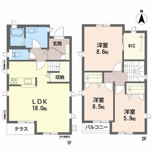 山口町戸建貸家Ｂ