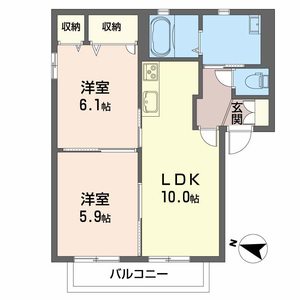 アメニティ大原Ｂイースト B201号室