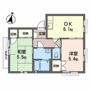 ヴィレッジ藤原台北町Ｂ 0102号室