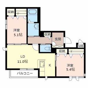 テラス新中通0201-2