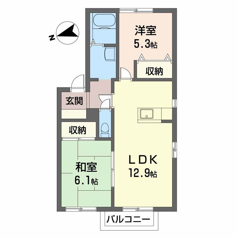 サンドーモA棟 A201号-12
