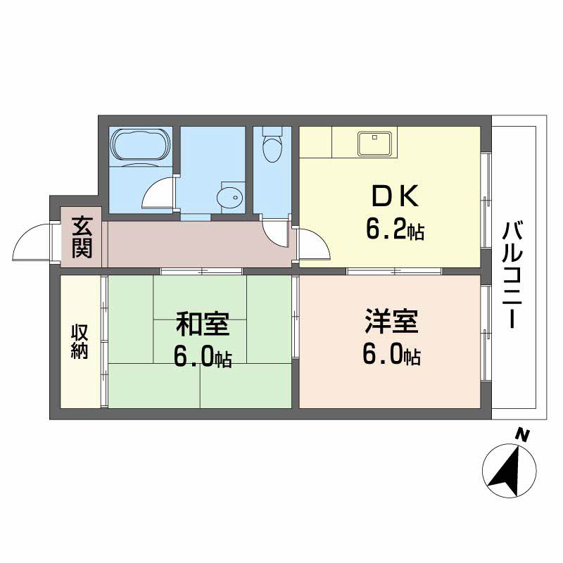 サン住吉川 0202号-2