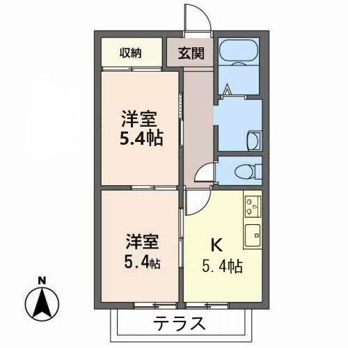 サニーハイツⅠ・Ⅱ 1205号-2