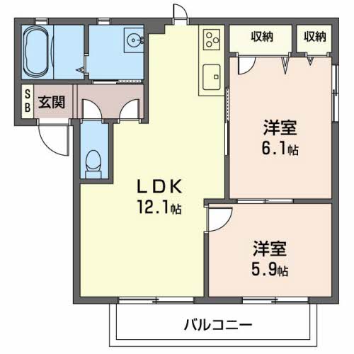 ＭＯＭＭＹ　ＢＥＬＬ　Ａ棟、Ｂ棟 A202号-2