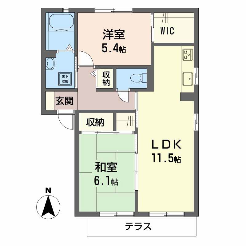 シャーメゾン植田 C102号-6