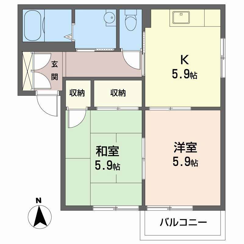 コーラル篠A・B・C B202号-2