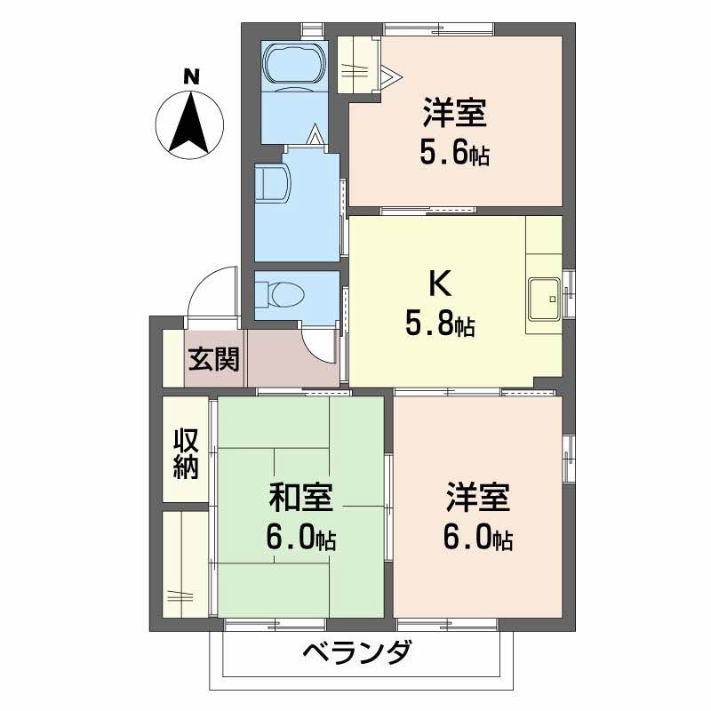 ディアコートA・B・C・D・E・F E201号-12