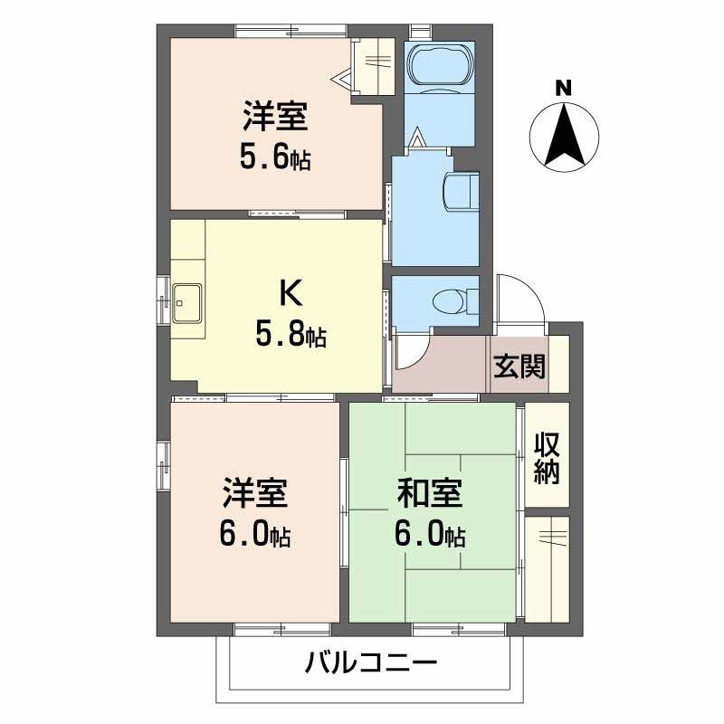 ディアコートＡ・Ｂ・Ｃ・Ｄ・Ｅ・Ｆ E202号-12