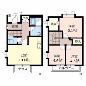 鷲尾ハイツＢ 0201号-2