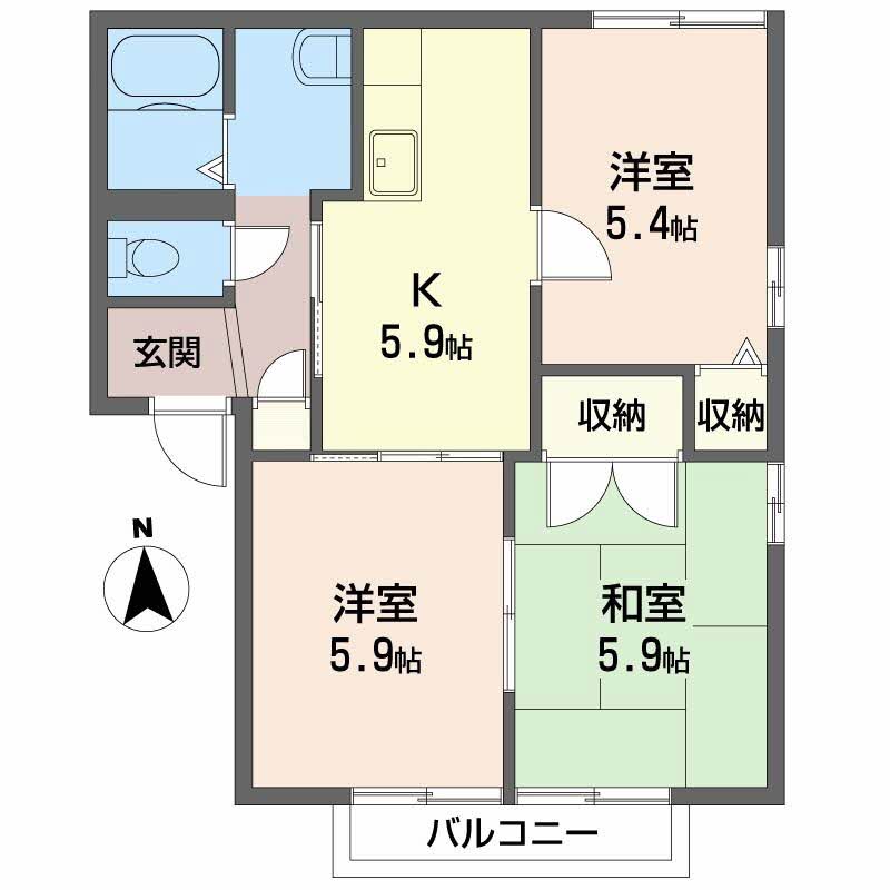 ソレイユ岡崎D 0110号-2