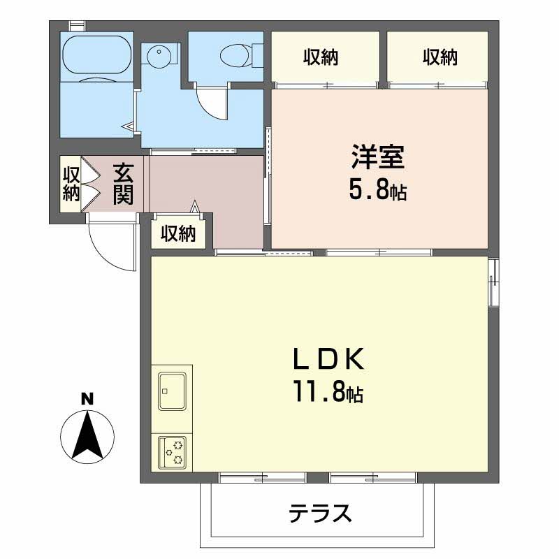 ディアス離宮山手Ｃ C107号-3