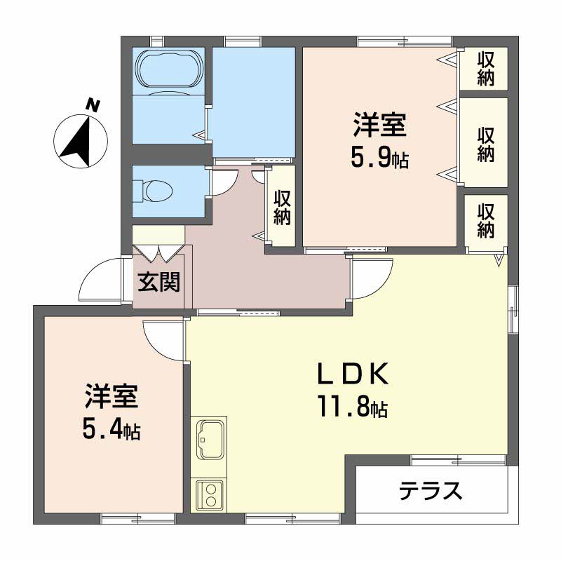 エスト芦屋B 0101号-2