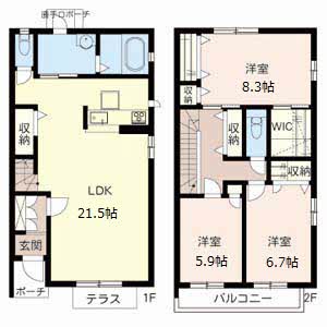 パインビュー御影Ｂ B000号-2