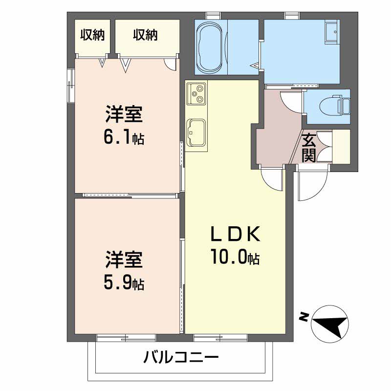 アメニティ大原ＢイーストB201-2