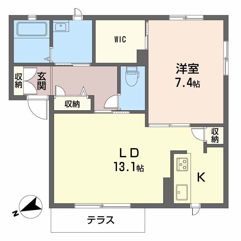 シャーメゾン谷上南B B102号-3