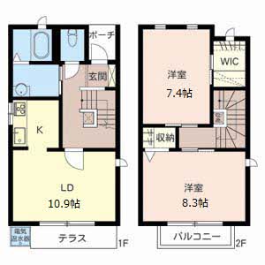 ヴィーダ北町Ｃ・Ｄ D000号-2