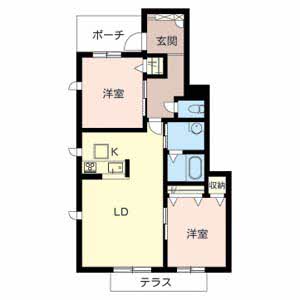 シャトー・デ・バレ福崎 B103号室