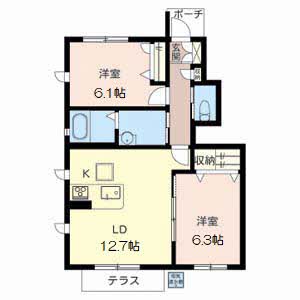 グランコンフォール B105号室
