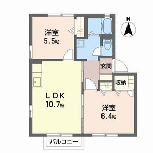 ガーデンコート緑ヶ丘Ａ棟Ｂ棟 A203号室
