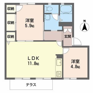 フローレ木津Ａ 0105号室