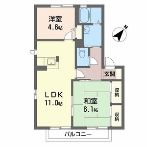 パークサイド精華台Ａ．Ｂ．Ｃ．Ｄ D202号室