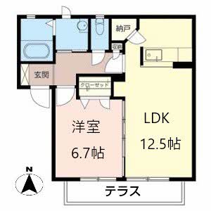 シャーメゾン相楽 B105号室