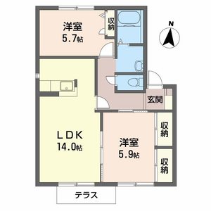 ＲＡＦＦＬＥＳ　南八木Ｂ B102号室