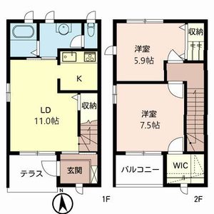 コーラル篠A・B・C A101号-2