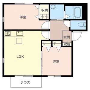 オレンジアイビー・柏原 B101号室