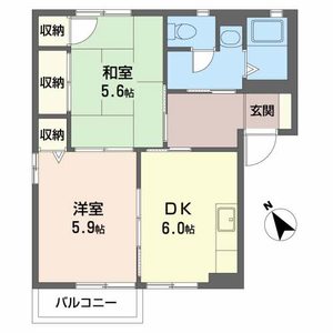 オオスミハイツⅢ B101号-14