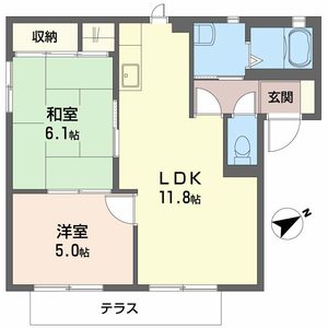 シティパレスⅡ B102号室