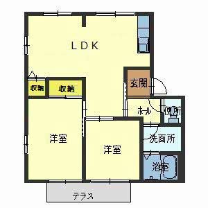 ローザパレスＣ C107号室