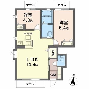 オリゼー芦屋西Ｄ D105号-2