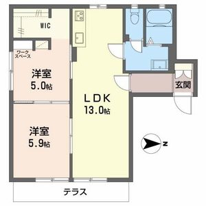 ハイツハーモニー A103号室