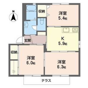 シャルム　梶原 B101号室