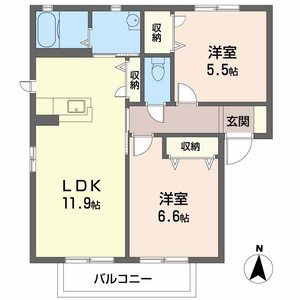 ニューフォーレス　ナガタ B201号室