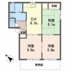 シャーメゾンみのり A102号室