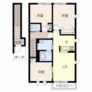 ヴィラーチェ砥堀 A202号-16