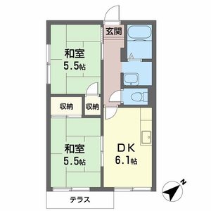 カザシンザ西谷 0103号室