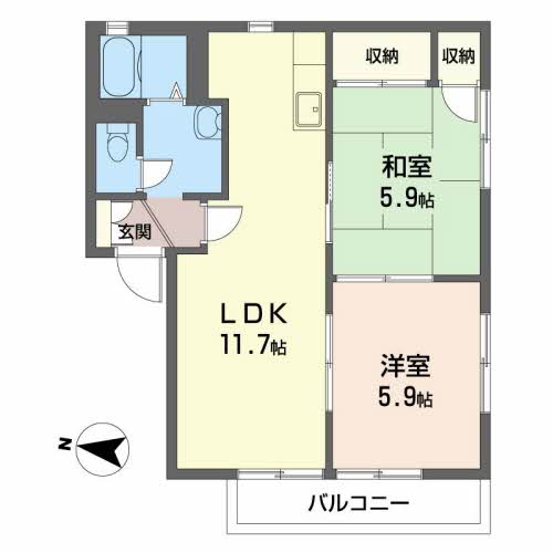 グリーンヒルズ梅ノ木 0203号-2