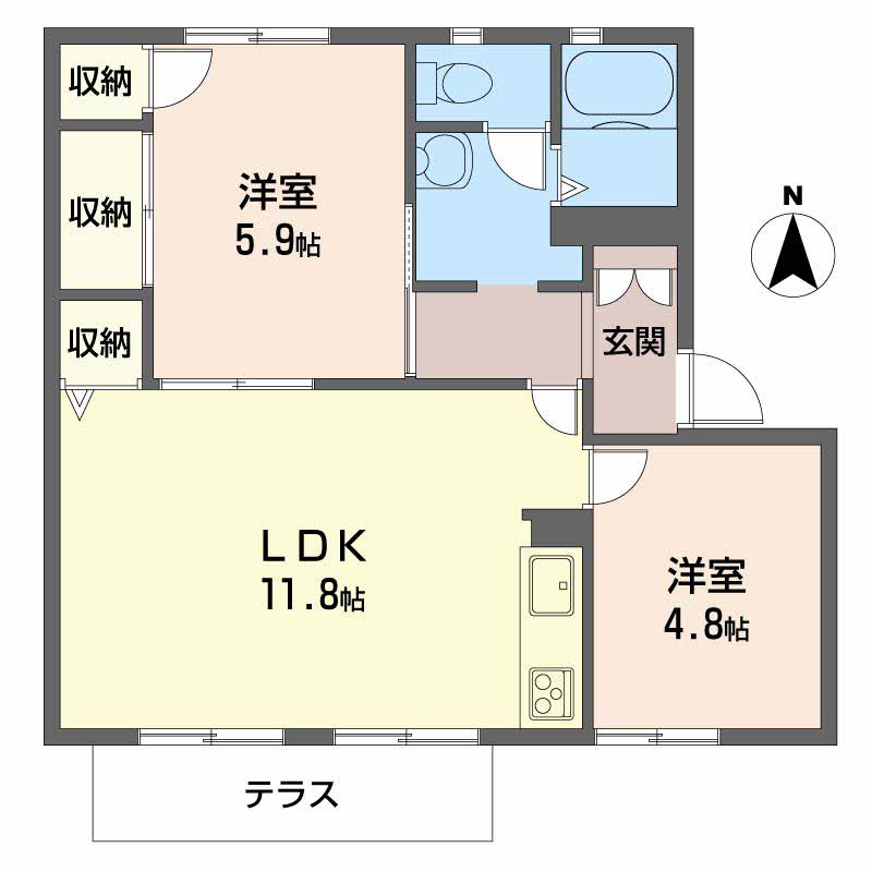 フローレ木津Ａ 0105号-2