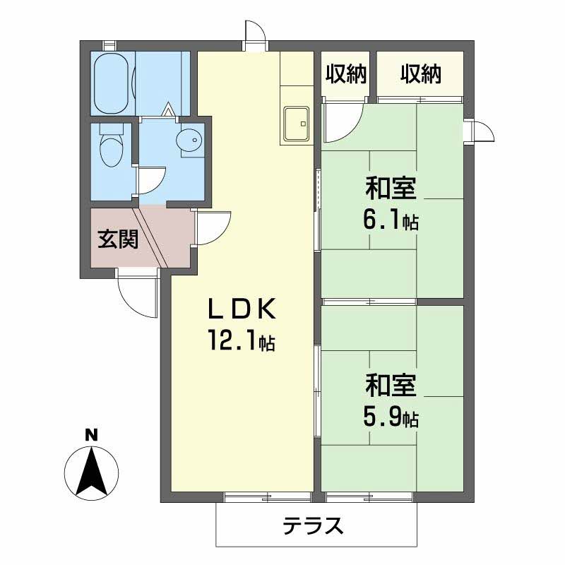 セントヴィラージュⅡ 0102号-2