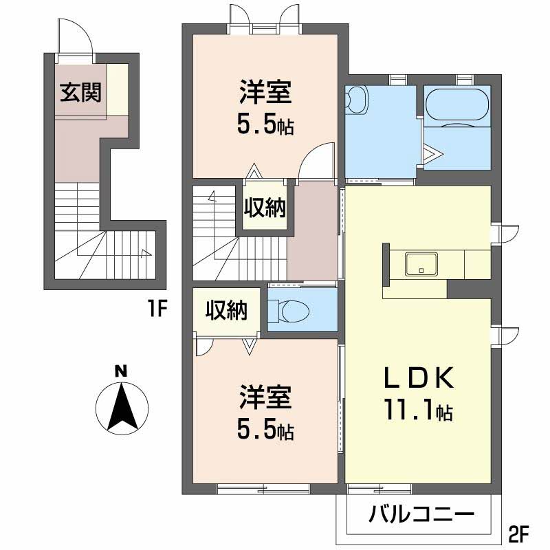 コーポラス　如月0201-2