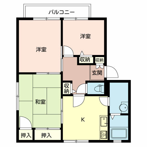 ハイツハーモニー B201号-2